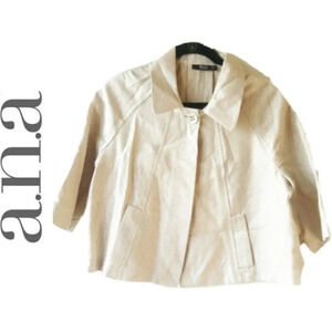 A.N.A. CROPPED BLAZER JACKET - GOLD FLAKES